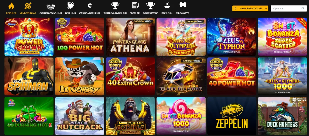 Casibom Oyun Kategorileri